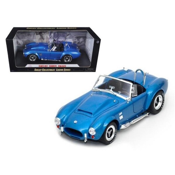 Shelby Collectibles SC125 1966 Shelby Cobra Super Snake Blue 1-18 Diecast Model Car SC125 - main